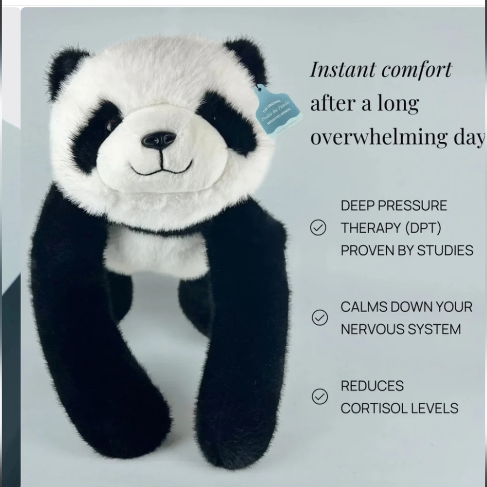 Pookie the Panda Weighted Animal